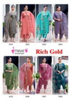 Rich Gold Vol 3 By Mystic 9 Cotton Jam Satin Kurti With Bottom Dupatta Wholesale Price In Surat

